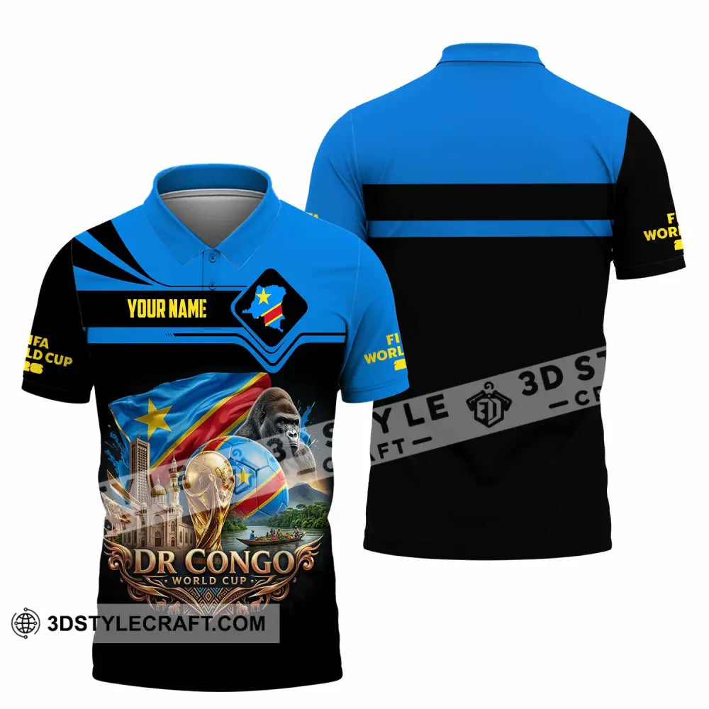 Unisex Shirt - Custom Dr Congo World Cup 2026 Shirt - Polo Shirt / S - T-shirt