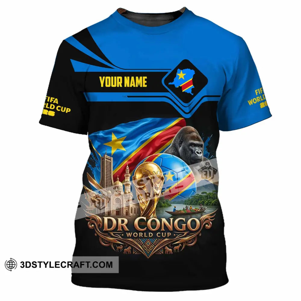 Unisex Shirt - Custom Dr Congo World Cup 2026 Shirt - T-Shirt / S - T-shirt