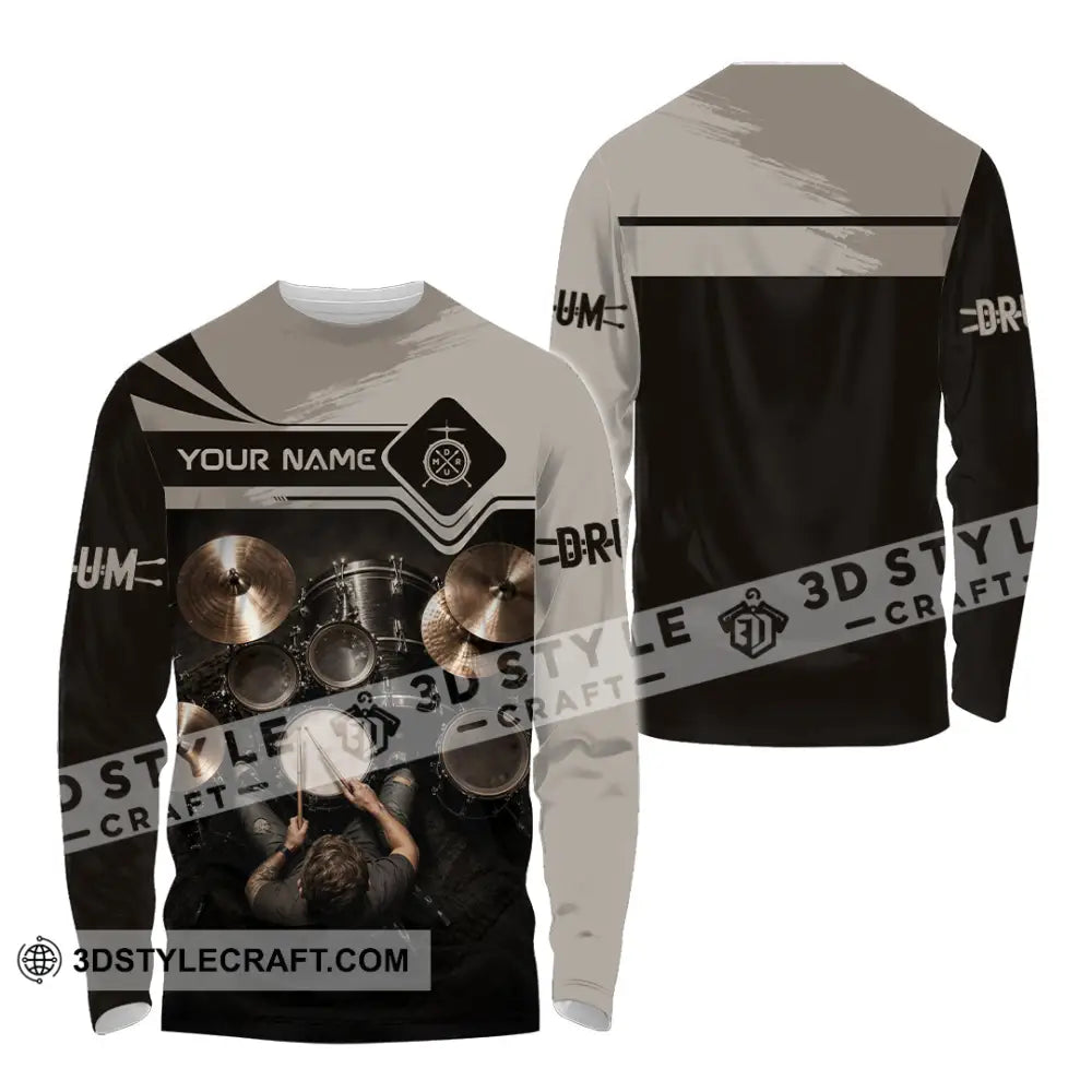 Unisex Shirt - Custom Drum Shirt - Long Sleeve Shirt / S - T-shirt