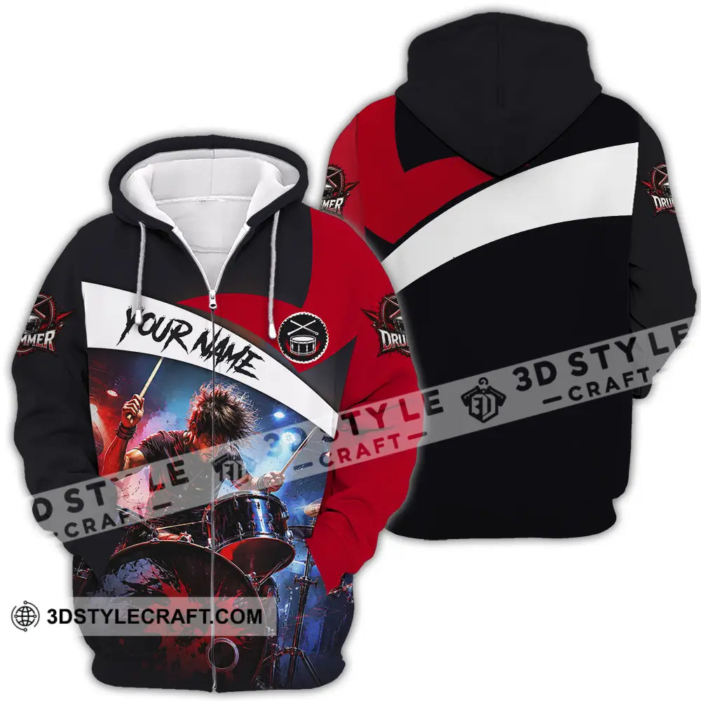 Unisex Shirt - Custom Drummer Shirt - Zipper Hoodie / S - T-shirt