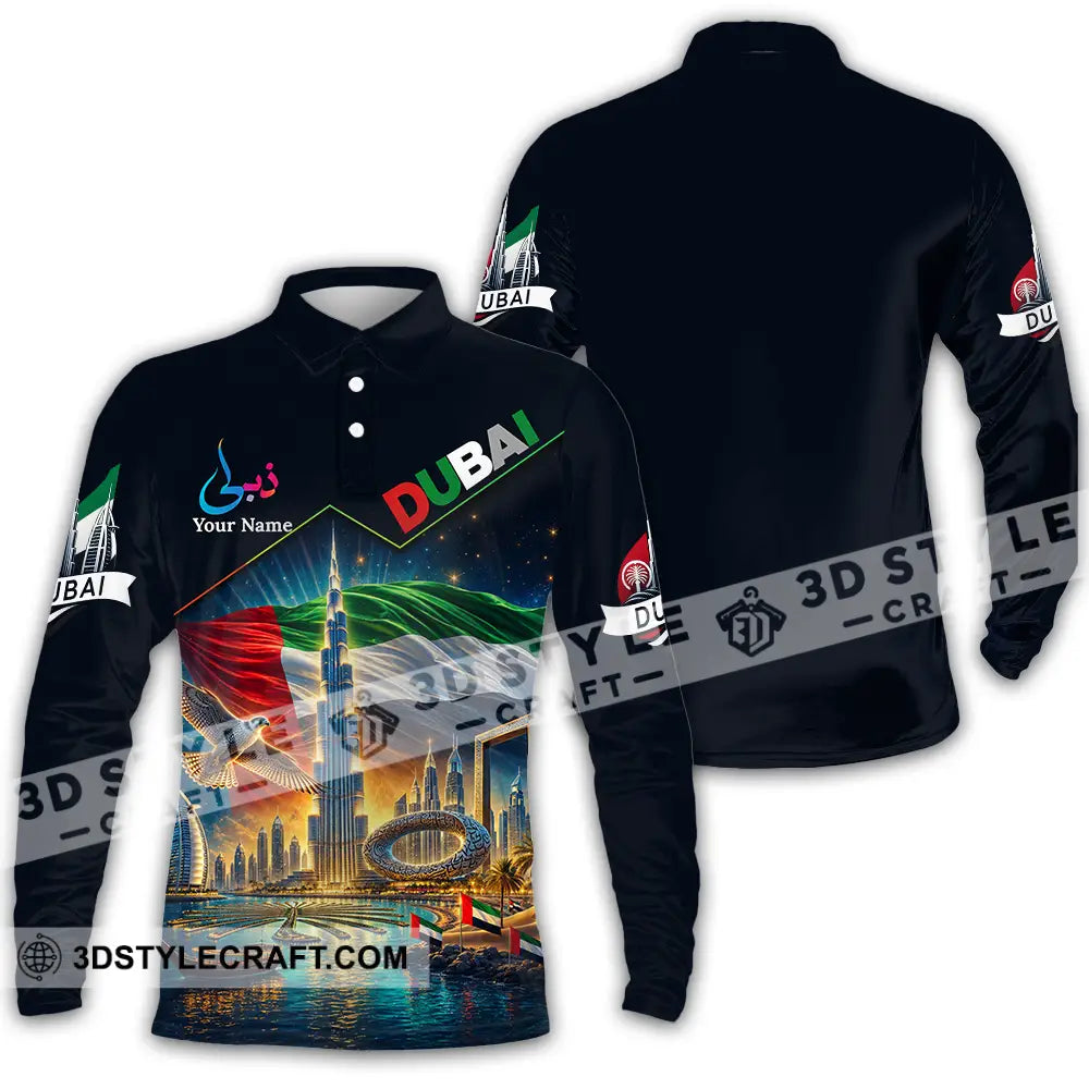Unisex Shirt - Custom Dubai Shirt - Long Sleeve Polo / S - T-shirt