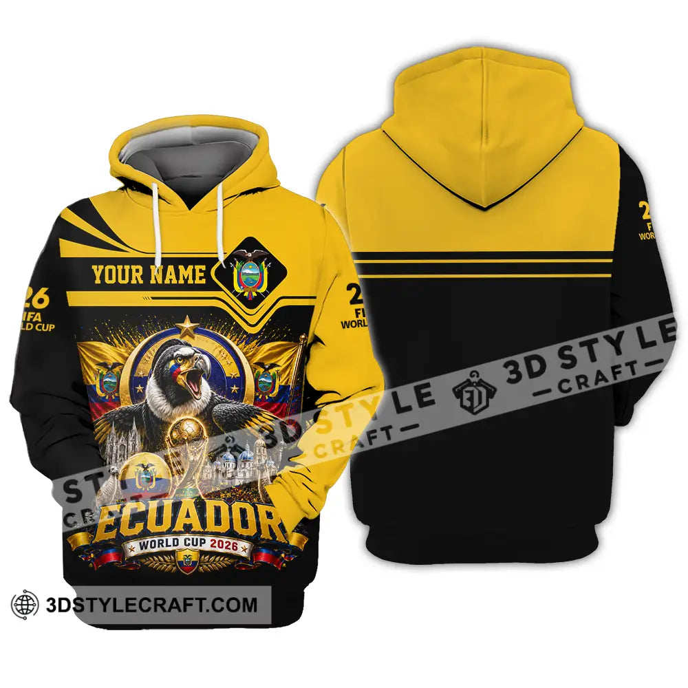 Unisex Shirt - Custom Ecuador World Cup 2026 Shirt - Hoodie / S - T-shirt