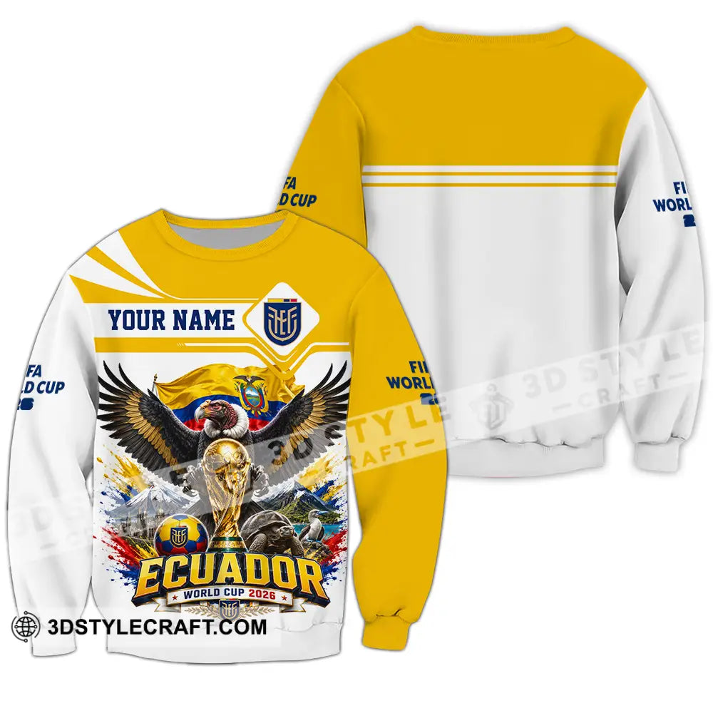Unisex Shirt - Custom Ecuador World Cup 2026 Shirt - Long Sleeve / S - T-shirt