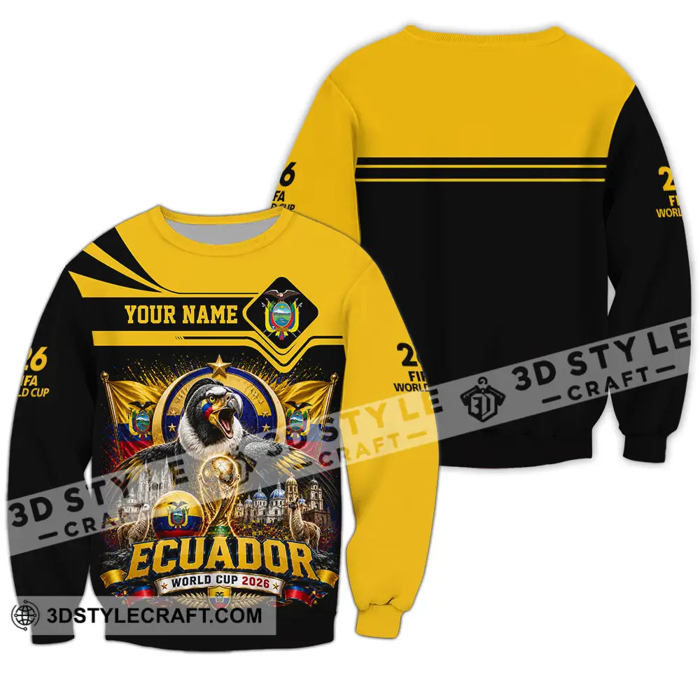 Unisex Shirt - Custom Ecuador World Cup 2026 Shirt - Long Sleeve / S - T-shirt