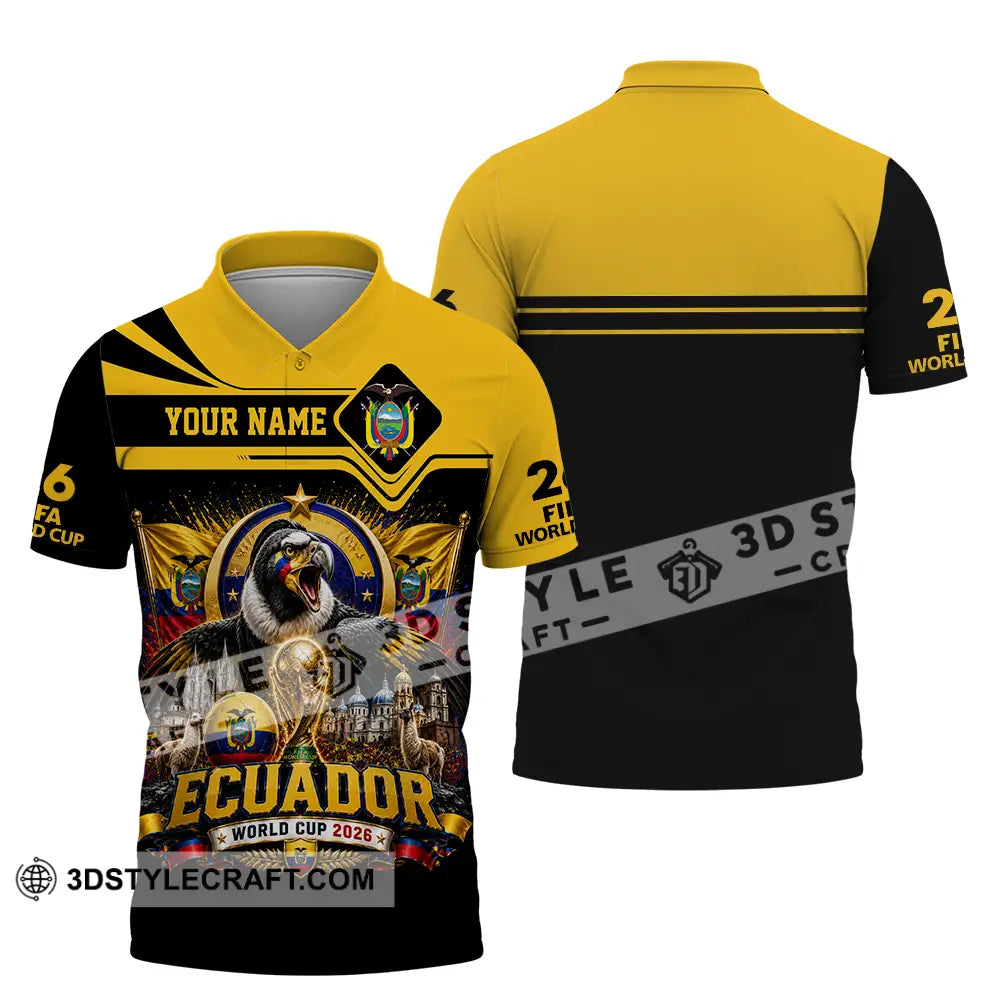 Unisex Shirt - Custom Ecuador World Cup 2026 Shirt - Polo Shirt / S - T-shirt