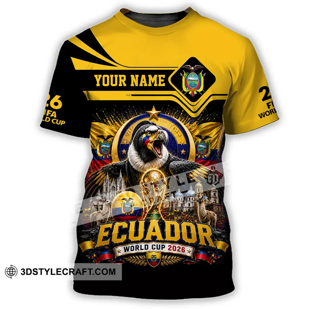 Unisex Shirt - Custom Ecuador World Cup 2026 Shirt - T-Shirt / S - T-shirt