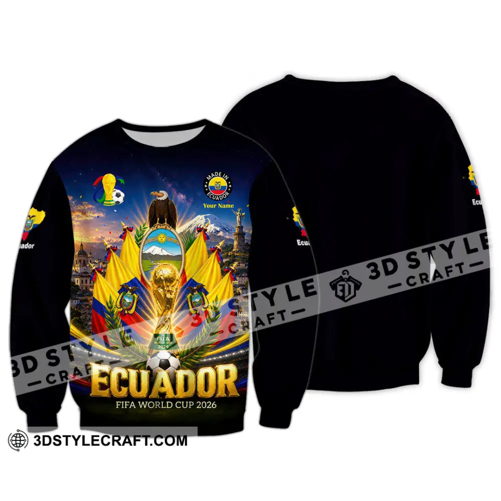 Unisex Shirt - Custom Ecuador World Cup 2026 Shirt - Long Sleeve / S - T-shirt