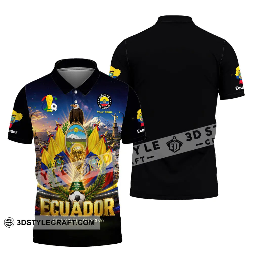Unisex Shirt - Custom Ecuador World Cup 2026 Shirt - Polo Shirt / S - T-shirt