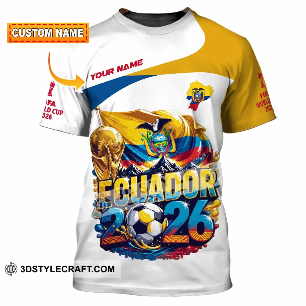 Unisex Shirt - Custom Ecuador World Cup 2026 Shirt - T-shirt