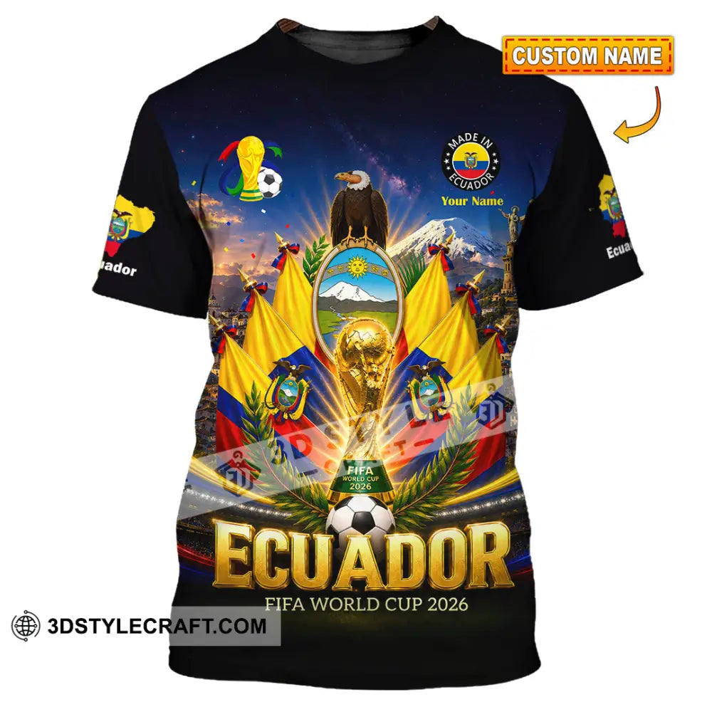 Unisex Shirt - Custom Ecuador World Cup 2026 Shirt - T-shirt