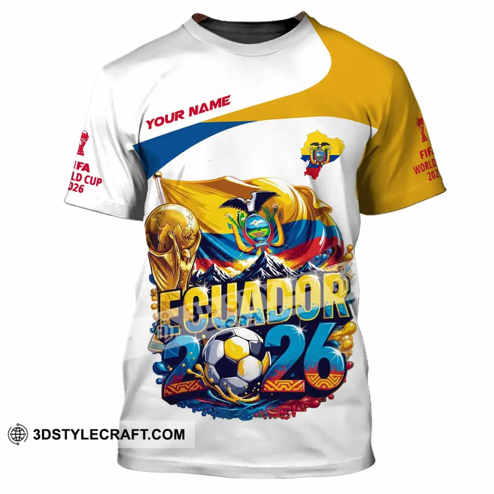 Unisex Shirt - Custom Ecuador World Cup 2026 Shirt - T-Shirt / S - T-shirt