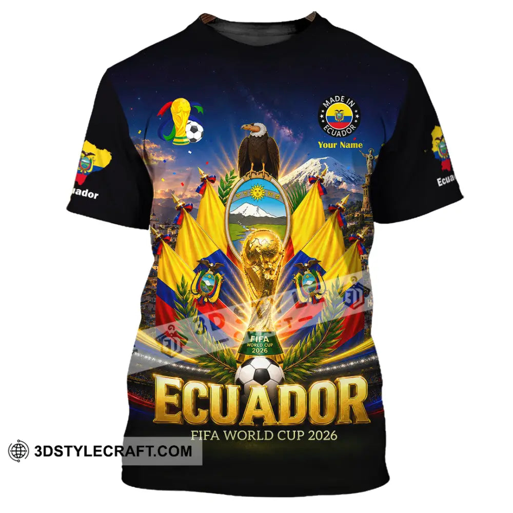 Unisex Shirt - Custom Ecuador World Cup 2026 Shirt - T-Shirt / S - T-shirt