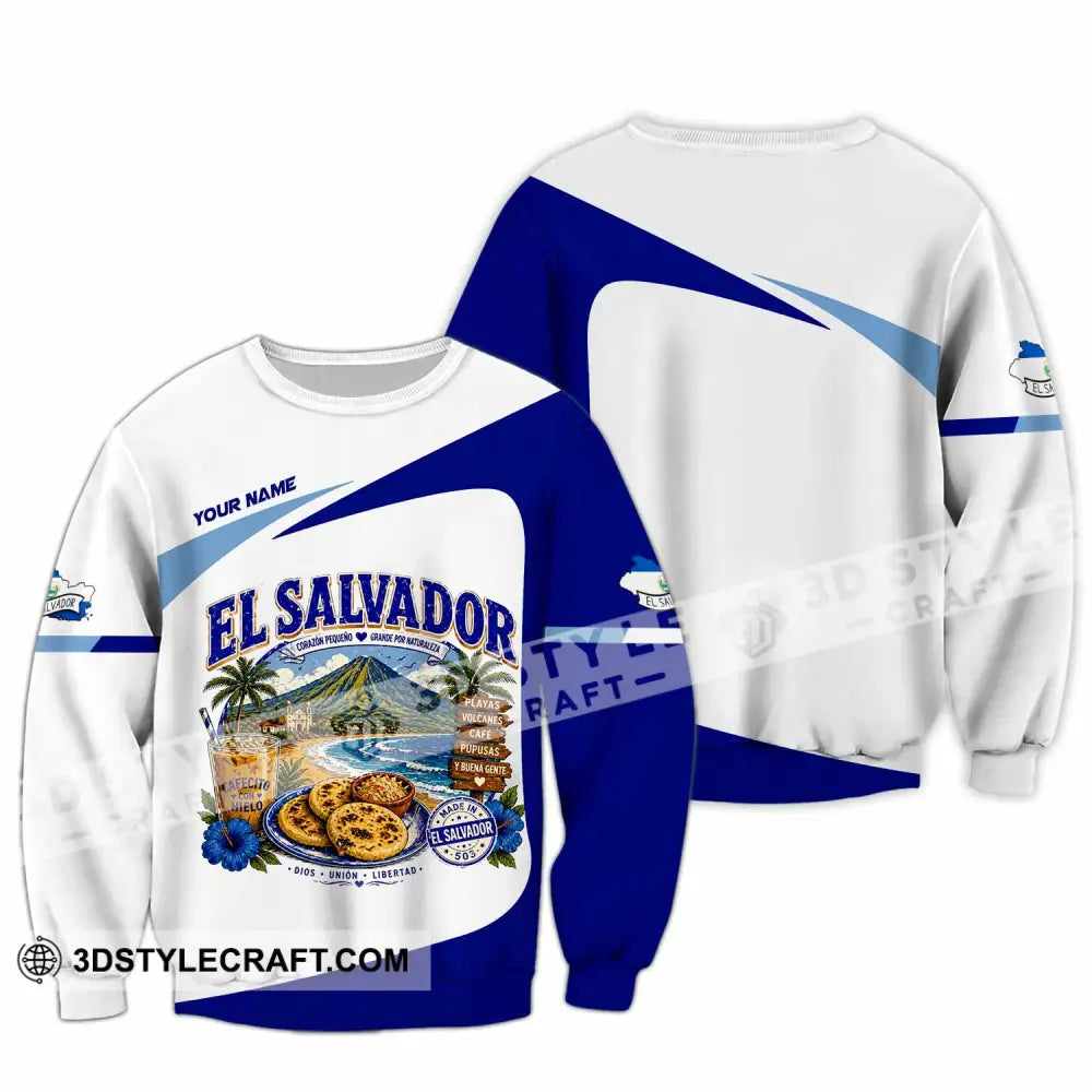 Unisex Shirt - Custom El Salvador Shirt - Long Sleeve / S - T-shirt