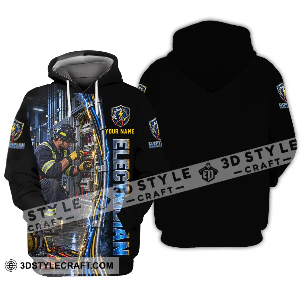 Unisex Shirt - Custom Electrician Shirt - Hoodie / S - T-shirt