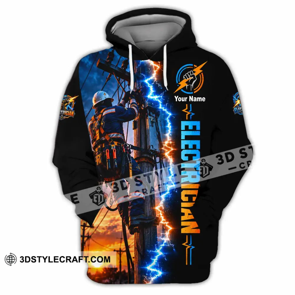 Unisex Shirt - Custom Electrician Shirt - Hoodie / S - T-shirt