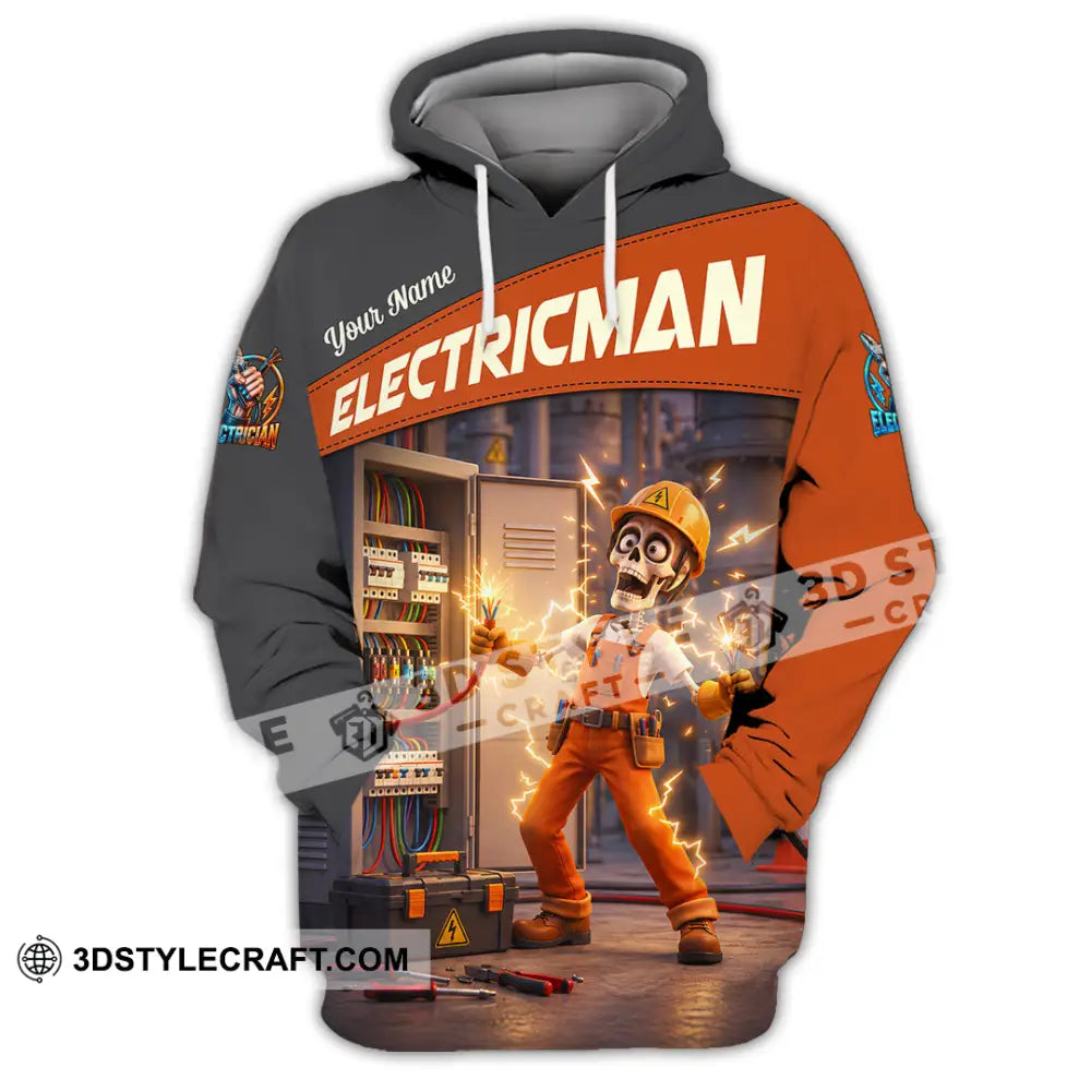 Unisex Shirt - Custom Electrician Shirt - Hoodie / S - T-shirt