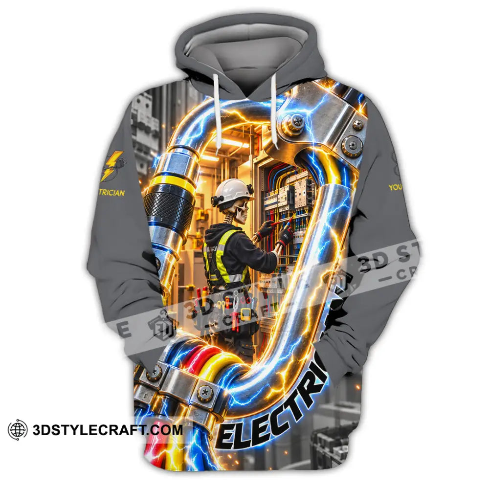 Unisex Shirt - Custom Electrician Shirt - Hoodie / S - T-shirt