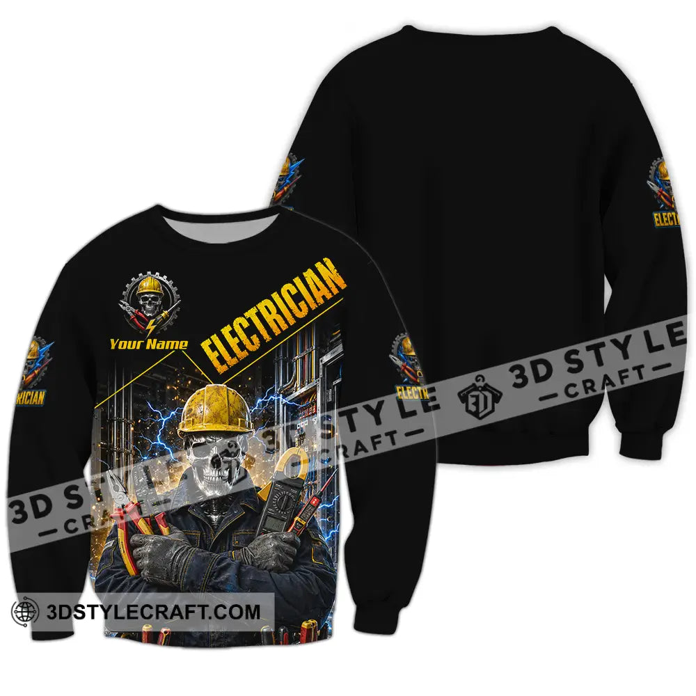 Unisex Shirt - Custom Electrician Shirt - Long Sleeve / S - T-shirt