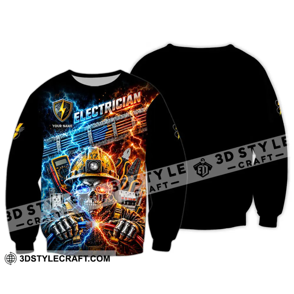 Unisex Shirt - Custom Electrician Shirt - Long Sleeve / S - T-shirt