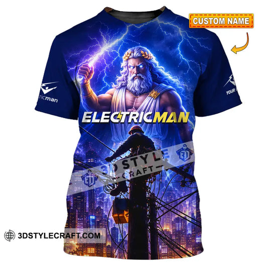 Unisex Shirt - Custom Electrician Man Shirt - T-shirt