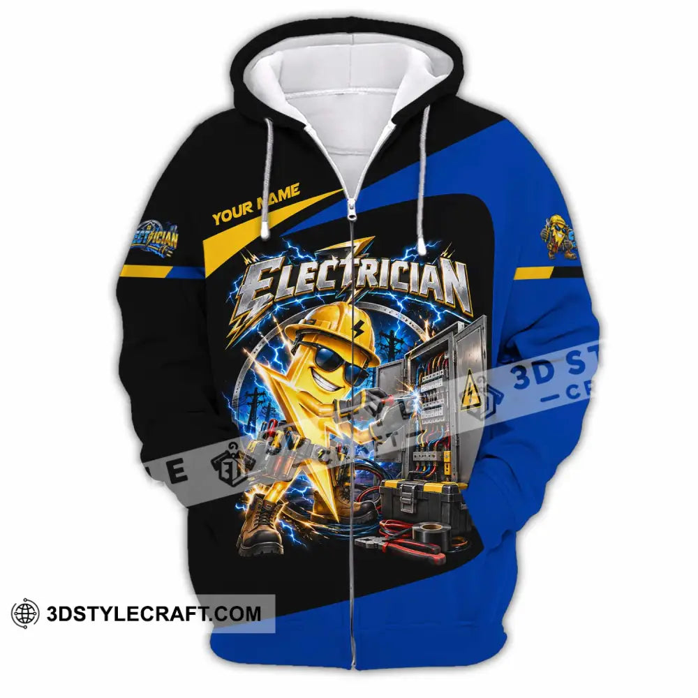 Unisex Shirt - Custom Electrician Shirt - Zipper Hoodie / S - T-shirt