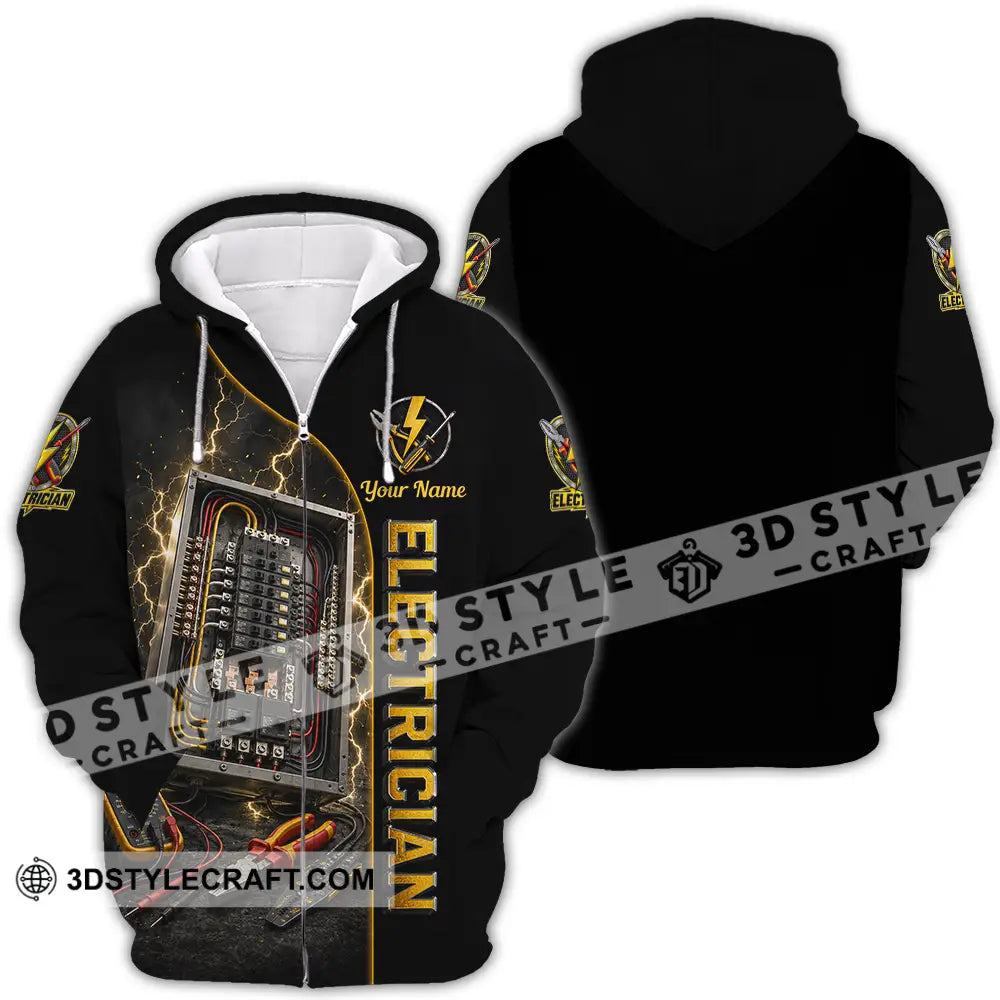 Unisex Shirt - Custom Electrician Shirt - Zipper Hoodie / S - T-shirt