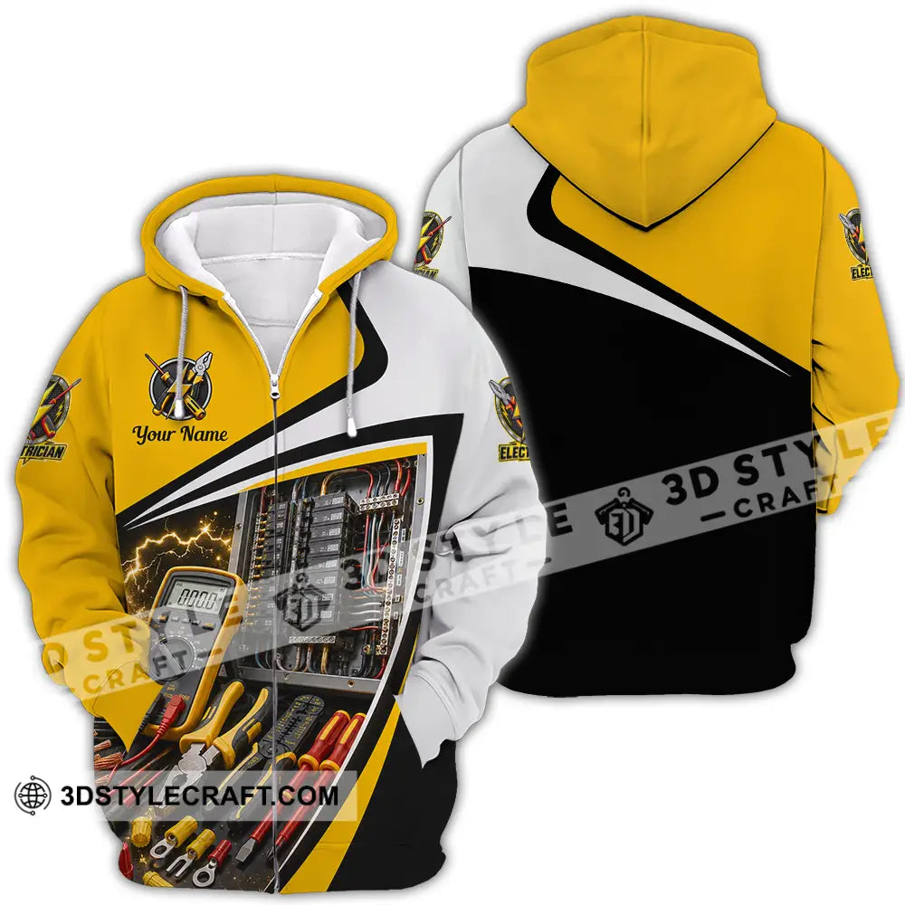 Unisex Shirt - Custom Electrician Shirt - Zipper Hoodie / S - T-shirt