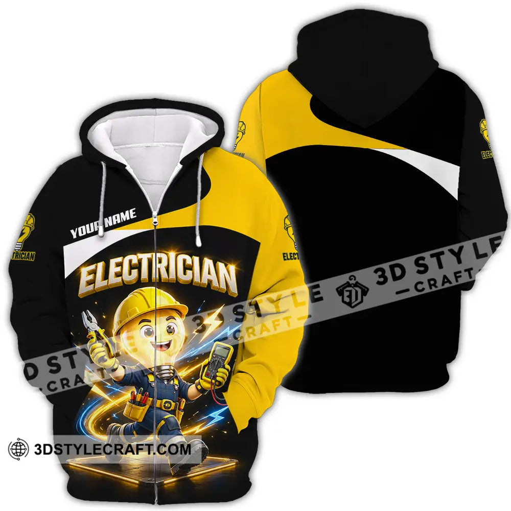Unisex Shirt - Custom Electrician Shirt - Zipper Hoodie / S - T-shirt