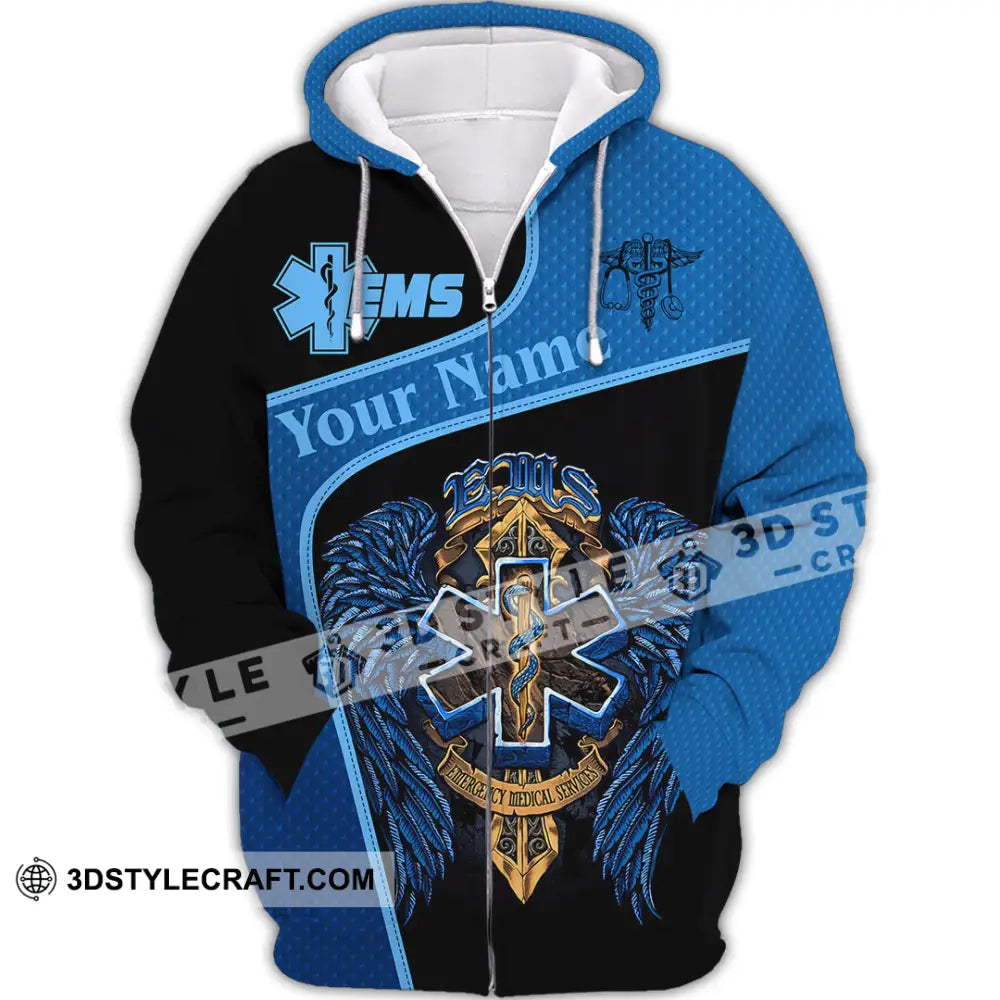 Unisex Shirt - Custom EMS Shirt - Zipper Hoodie / S - T-shirt