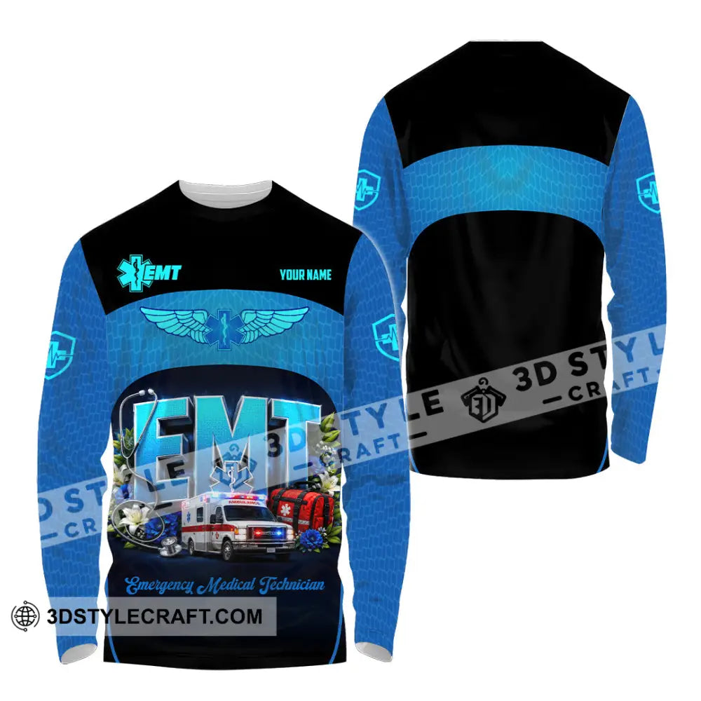 Unisex Shirt - Custom EMT Shirt - Long Sleeve Shirt / S - T-shirt