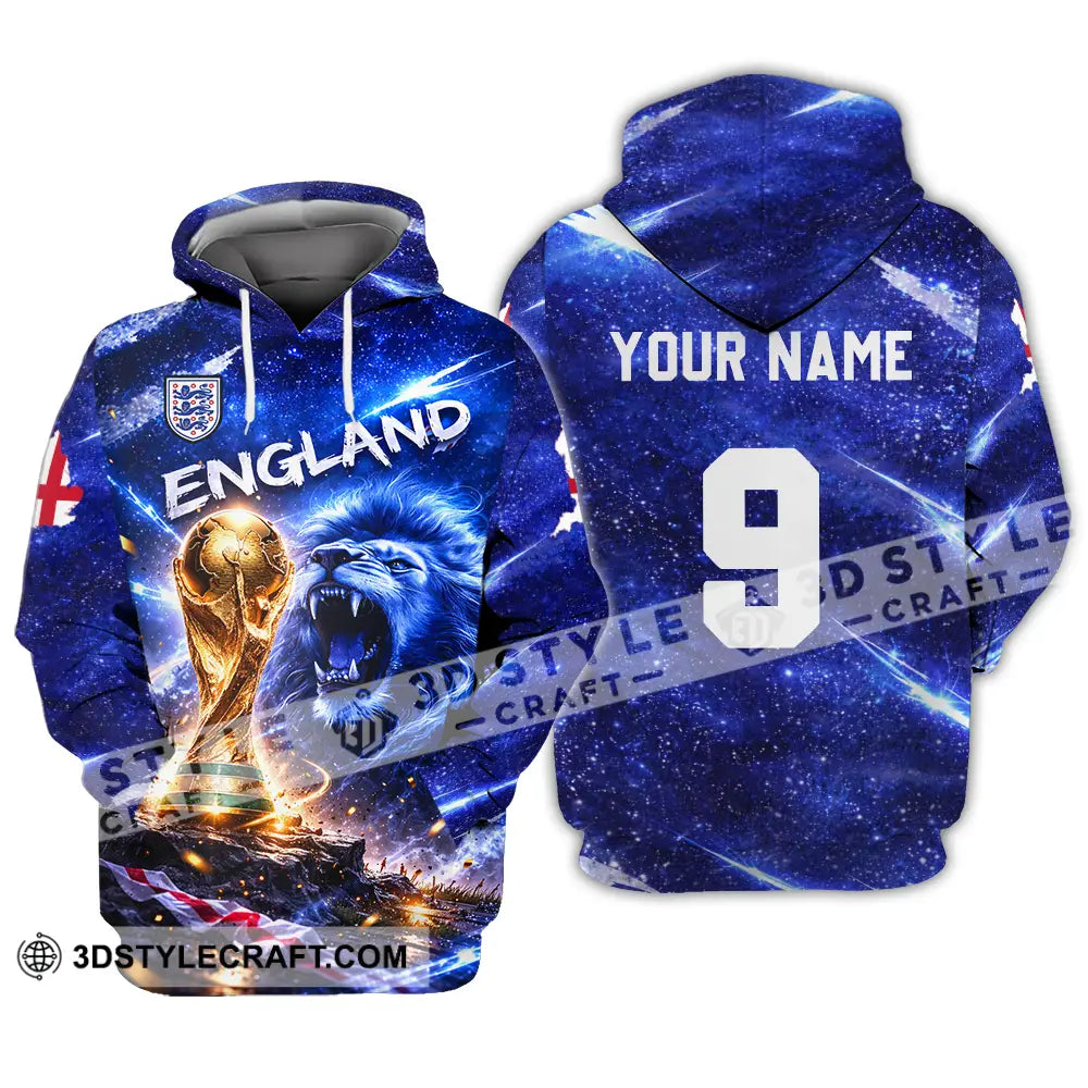 Unisex Shirt - Custom England World Cup 2026 3D Shirt Hoodie / S T-shirt