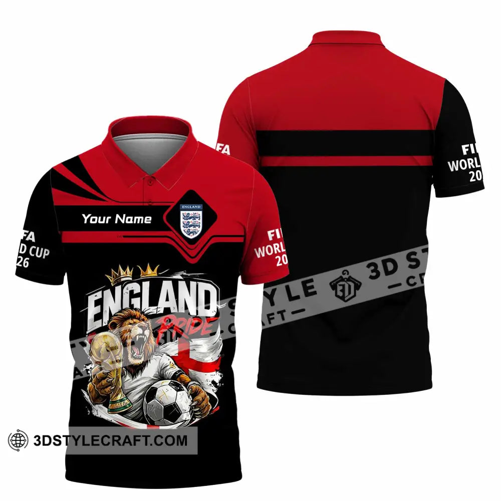 Unisex Shirt - Custom England World Cup 2026 3D Shirt - Polo Shirt / S - T-shirt