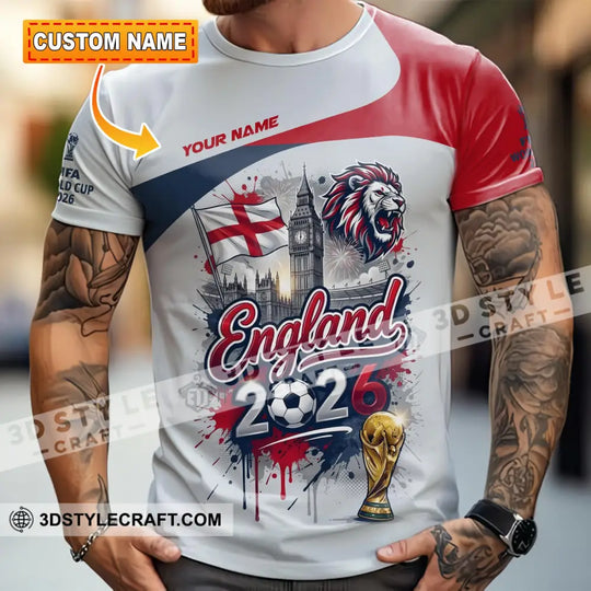 Unisex Shirt - Custom England 3D Shirt style option 2