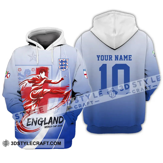 Unisex Shirt - Custom England FIFA 3D Shirt style option 4