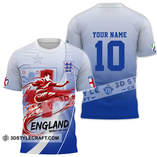 Unisex Shirt - Custom England FIFA 3D Shirt style option 2