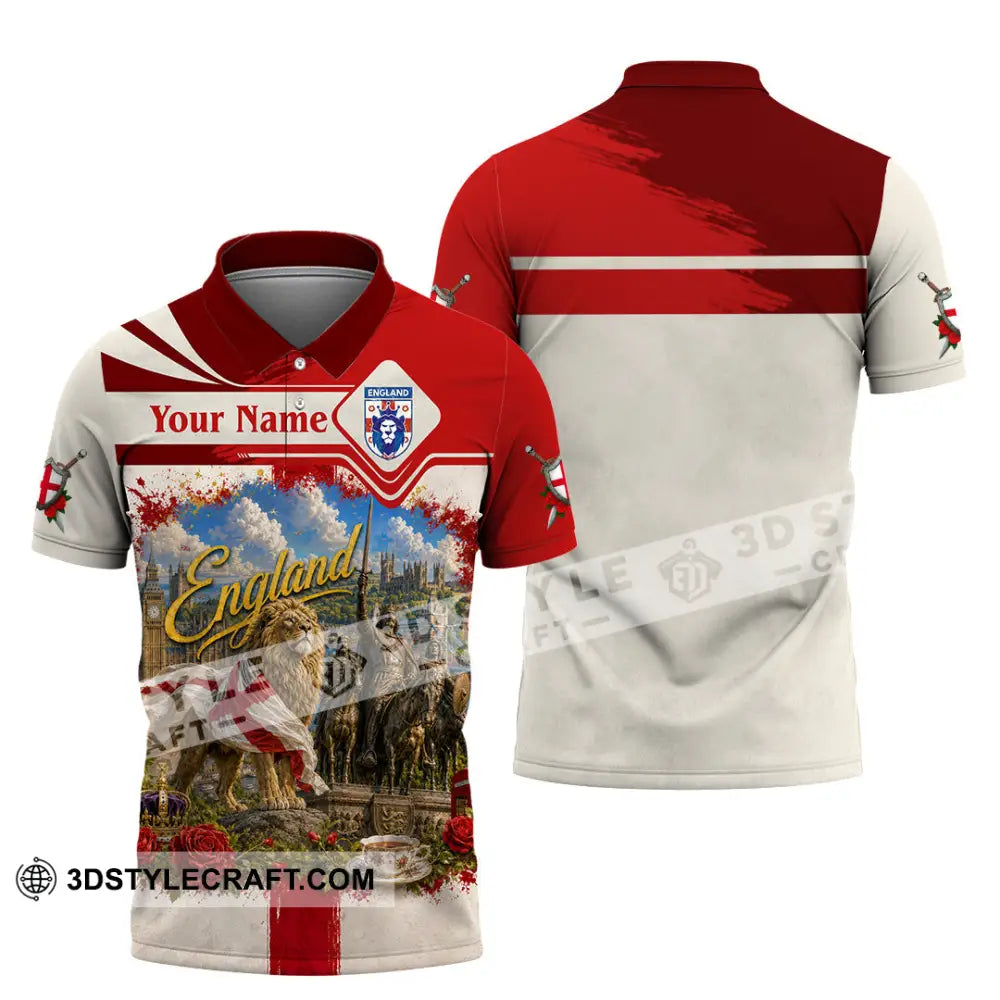 Unisex Shirt - Custom England Shirt - Polo Shirt / S - T-shirt