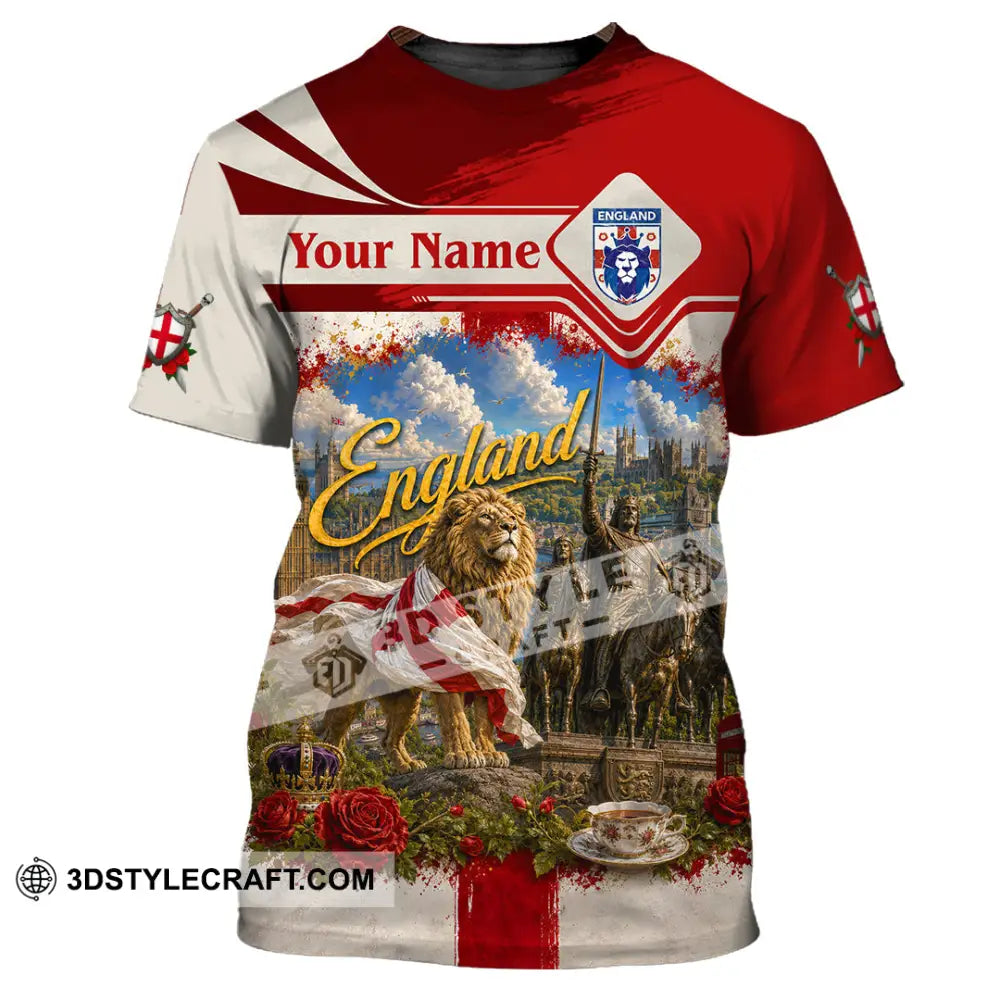Unisex Shirt - Custom England Shirt - T-Shirt / S - T-shirt