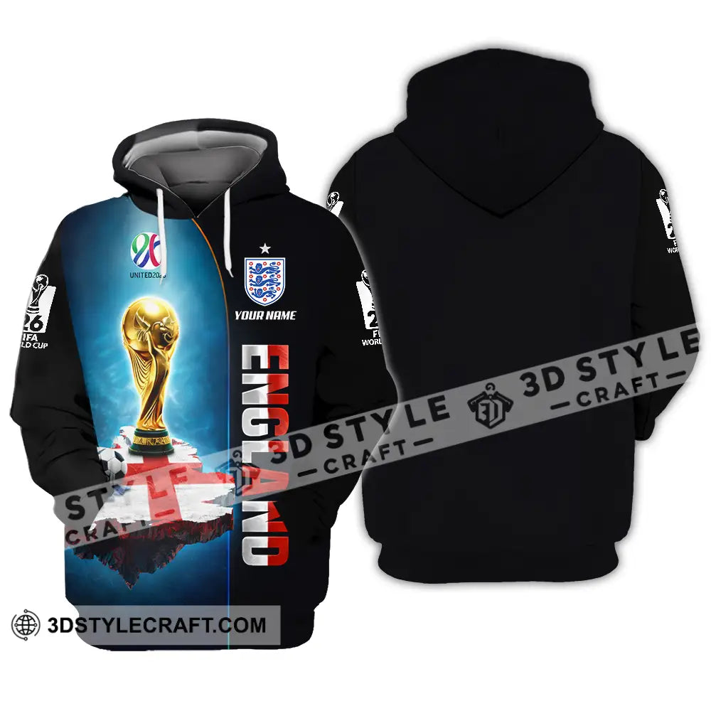 Unisex Shirt - Custom England World Cup 2026 3D Shirt - Hoodie / S - T-shirt