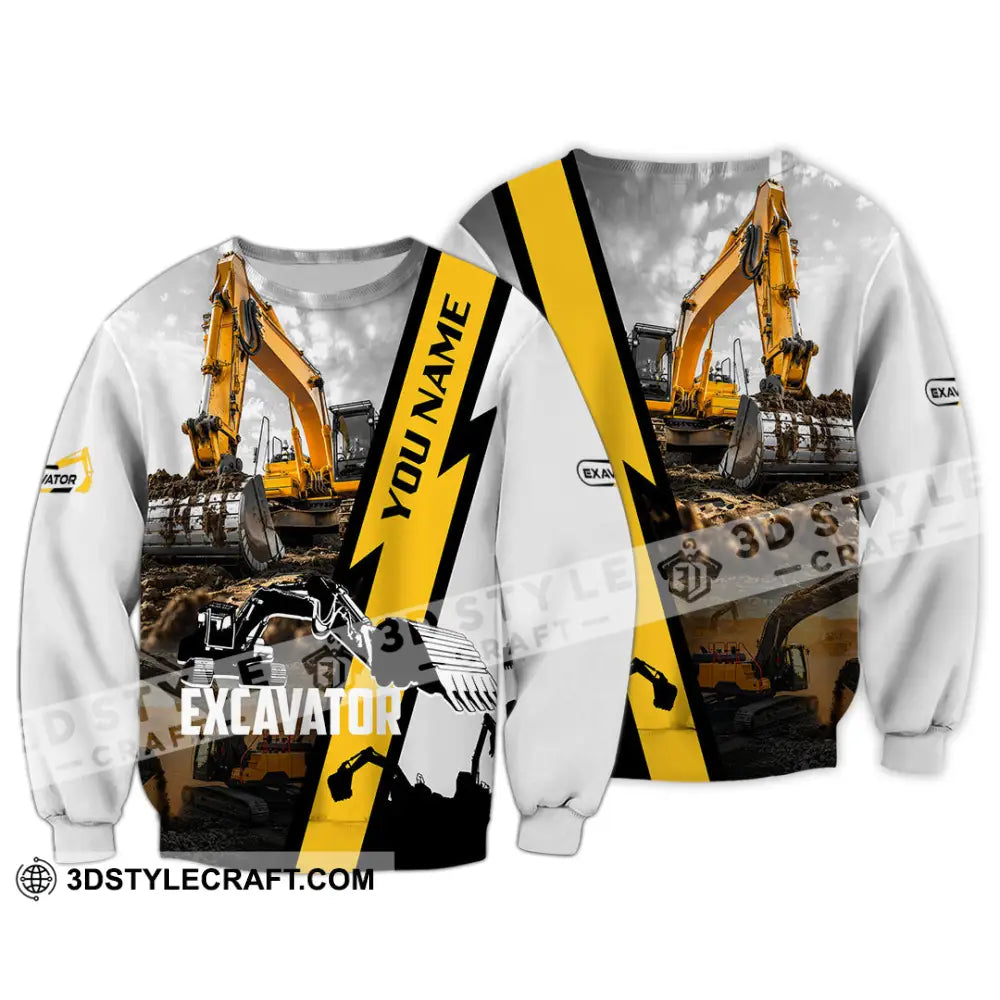 Unisex Shirt - Custom Excavator Shirt - Long Sleeve / S - T-shirt