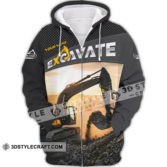 Unisex Shirt - Custom Excavator Shirt style option 3