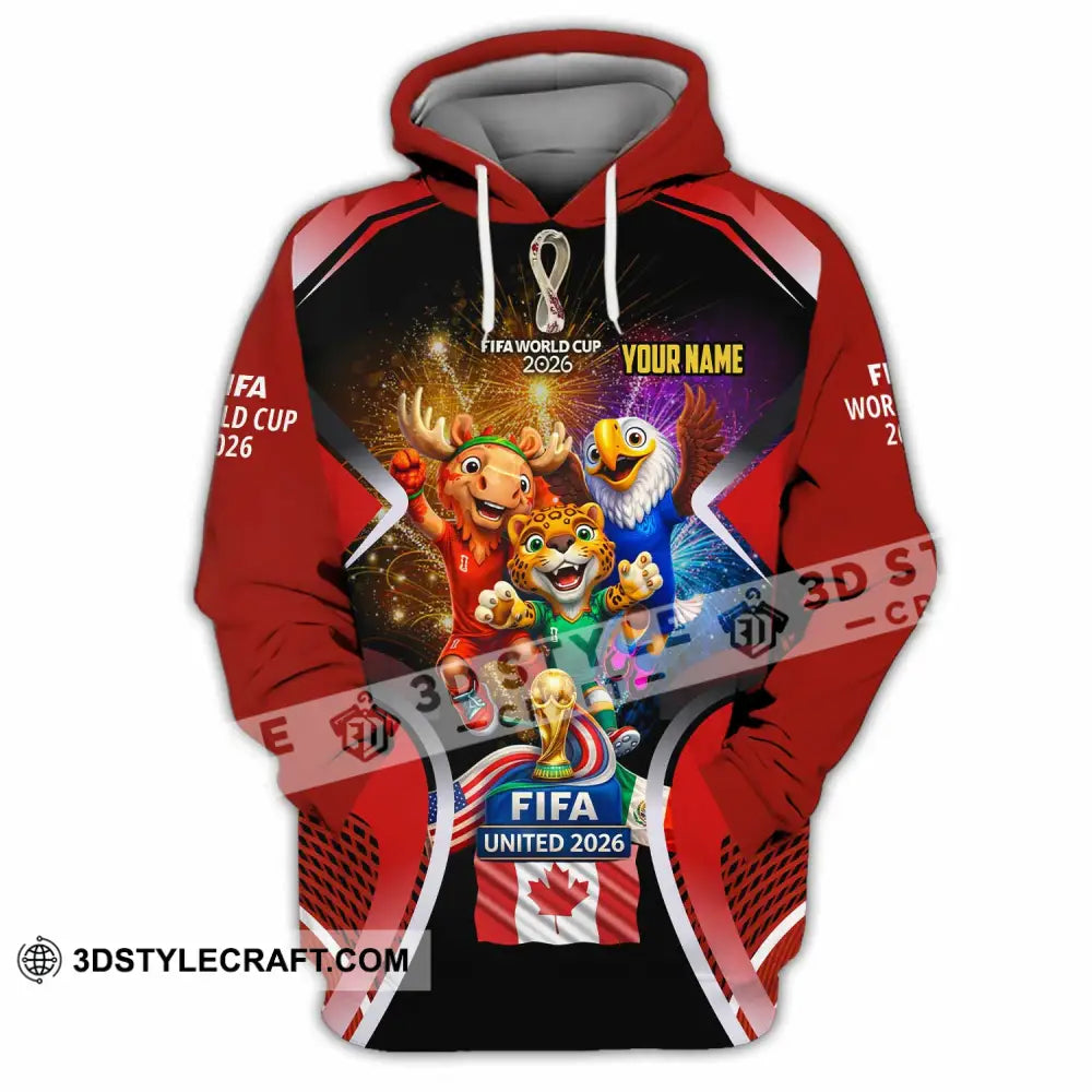 Unisex Shirt - Custom Fifa World Cup 2026 3D Shirt - Hoodie / S - T-shirt