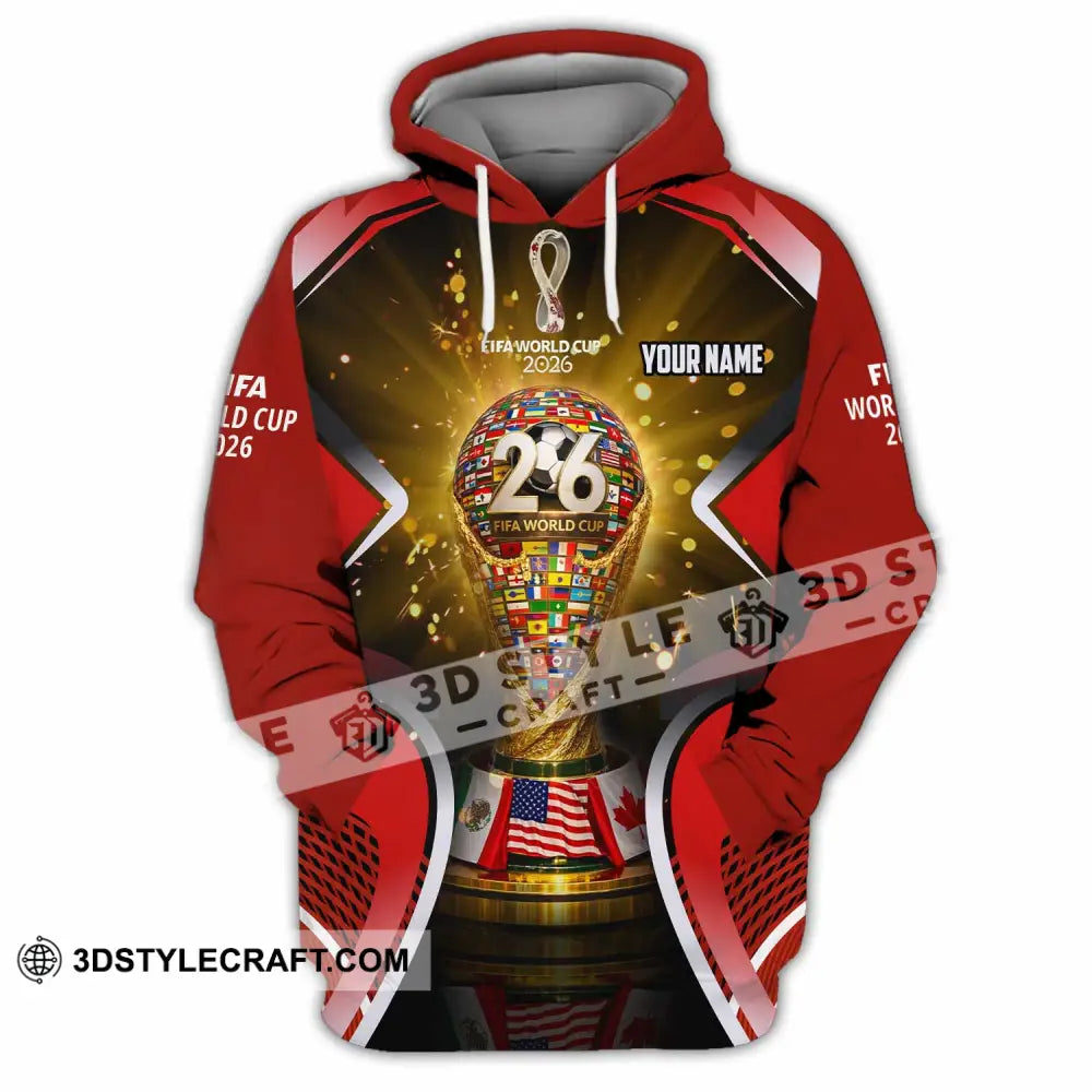 Unisex Shirt - Custom Fifa World Cup 2026 3D Shirt - Hoodie / S - T-shirt