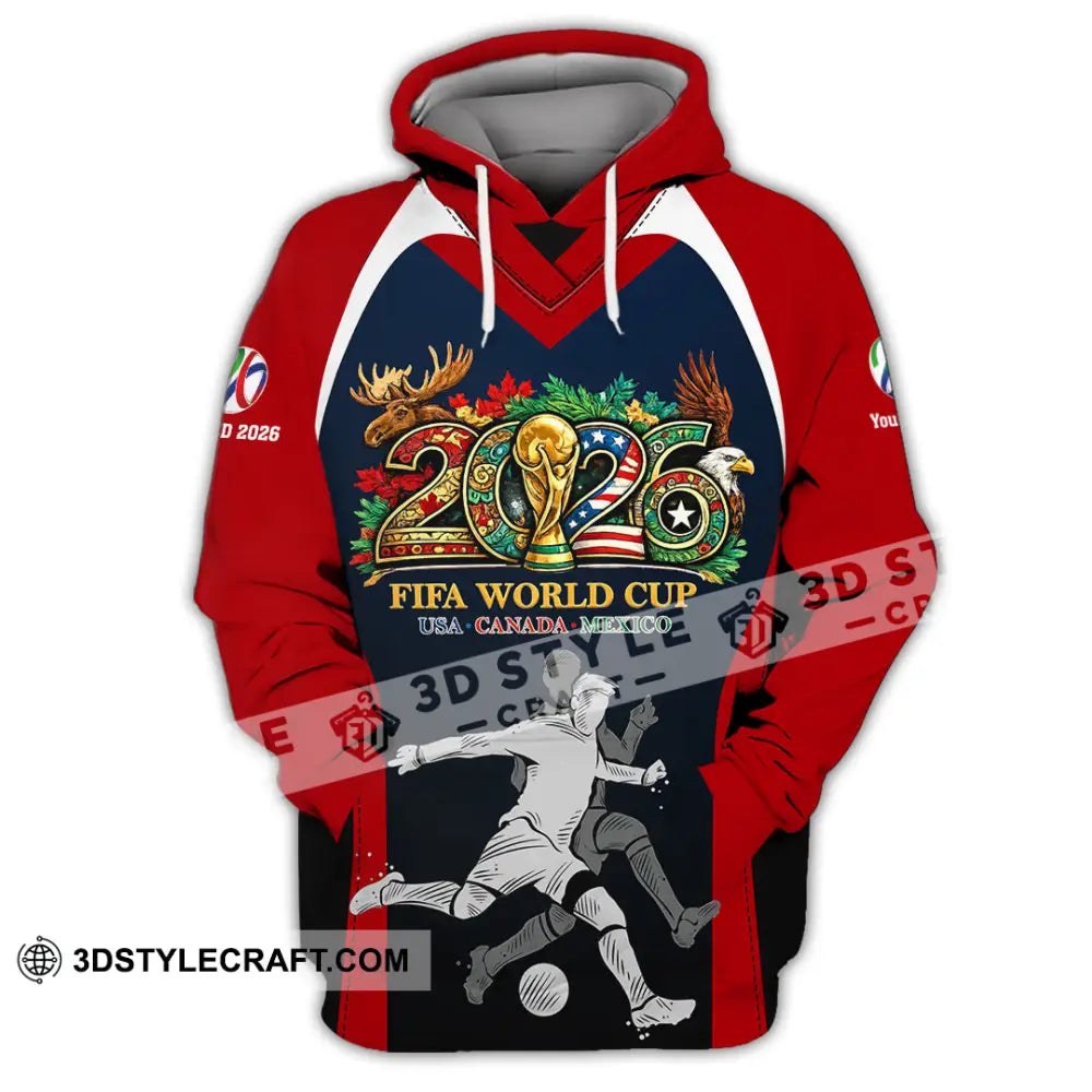 Unisex Shirt - Custom Fifa World Cup 2026 3D Shirt - Hoodie / S - T-shirt