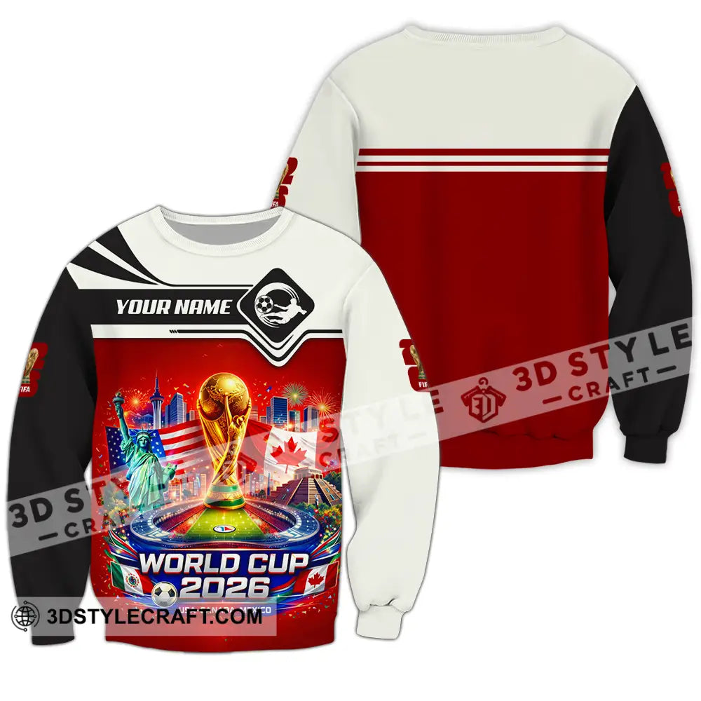 Unisex Shirt - Custom FIFA World Cup 2026 3D Shirt Long Sleeve / S T-shirt