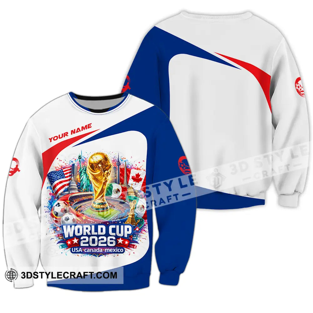 Unisex Shirt - Custom FIFA World Cup 2026 3D Shirt Long Sleeve / S T-shirt