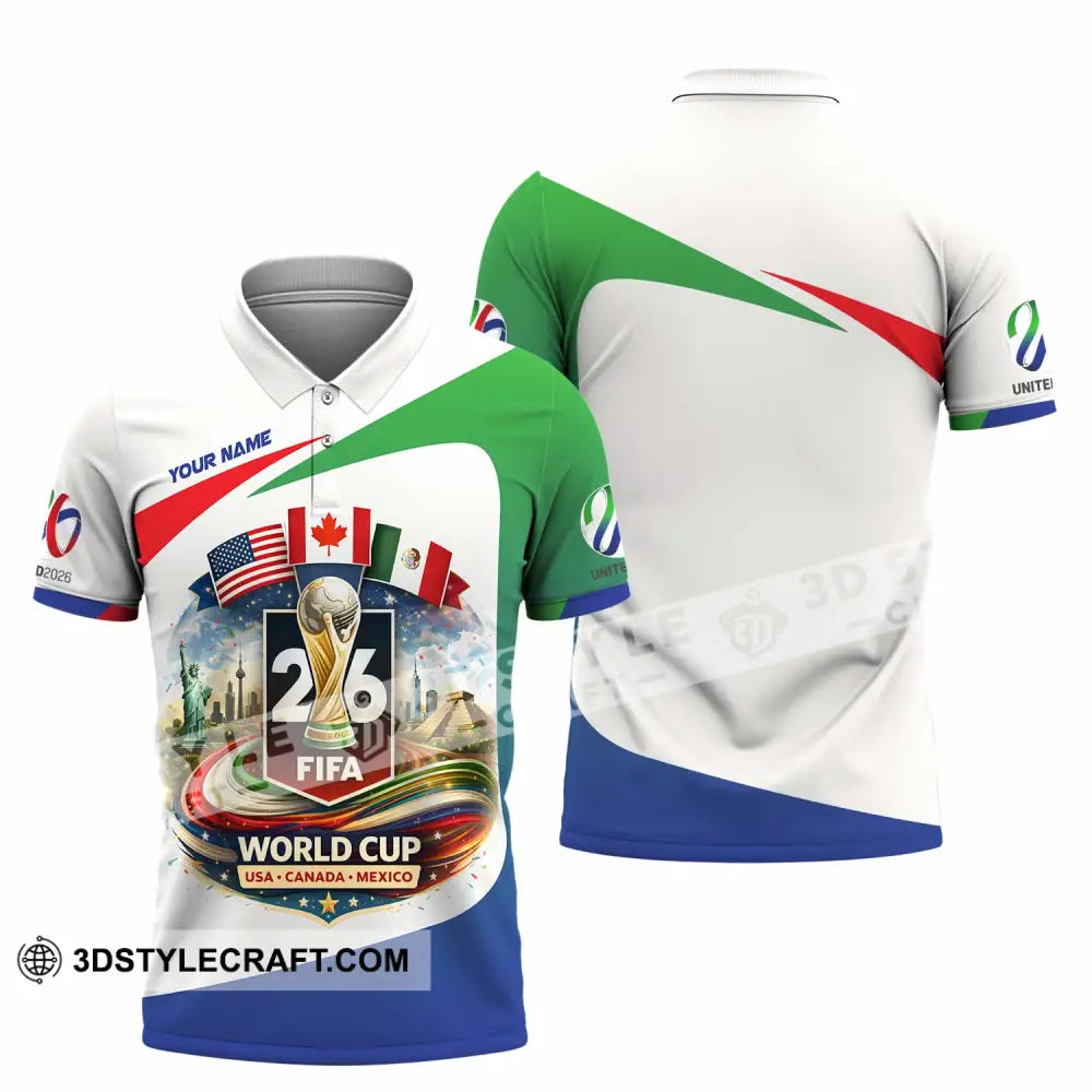 Unisex Shirt - Custom Fifa World Cup 2026 3D Shirt Polo Shirt / S T-shirt