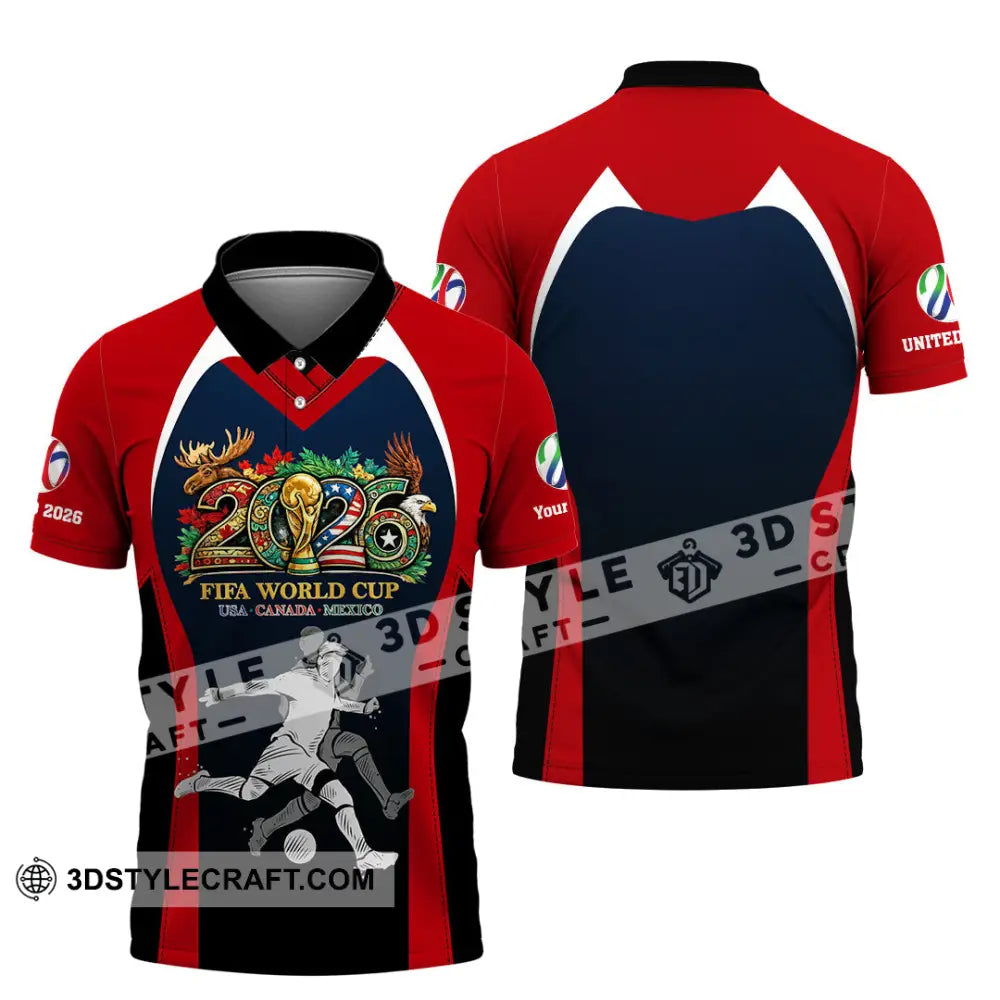 Unisex Shirt - Custom Fifa World Cup 2026 3D Shirt - Polo Shirt / S - T-shirt