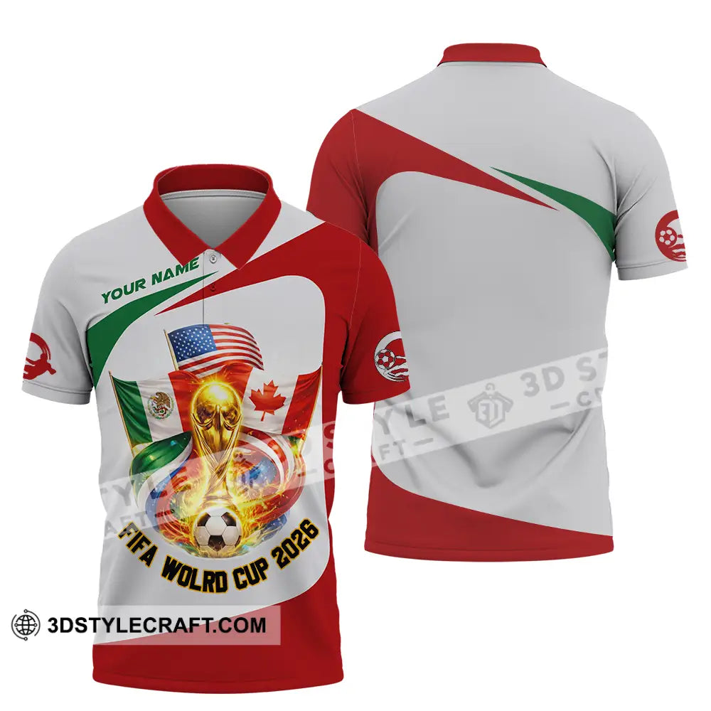 Unisex Shirt - Custom FIFA World Cup 2026 3D Shirt Polo Shirt / S T-shirt