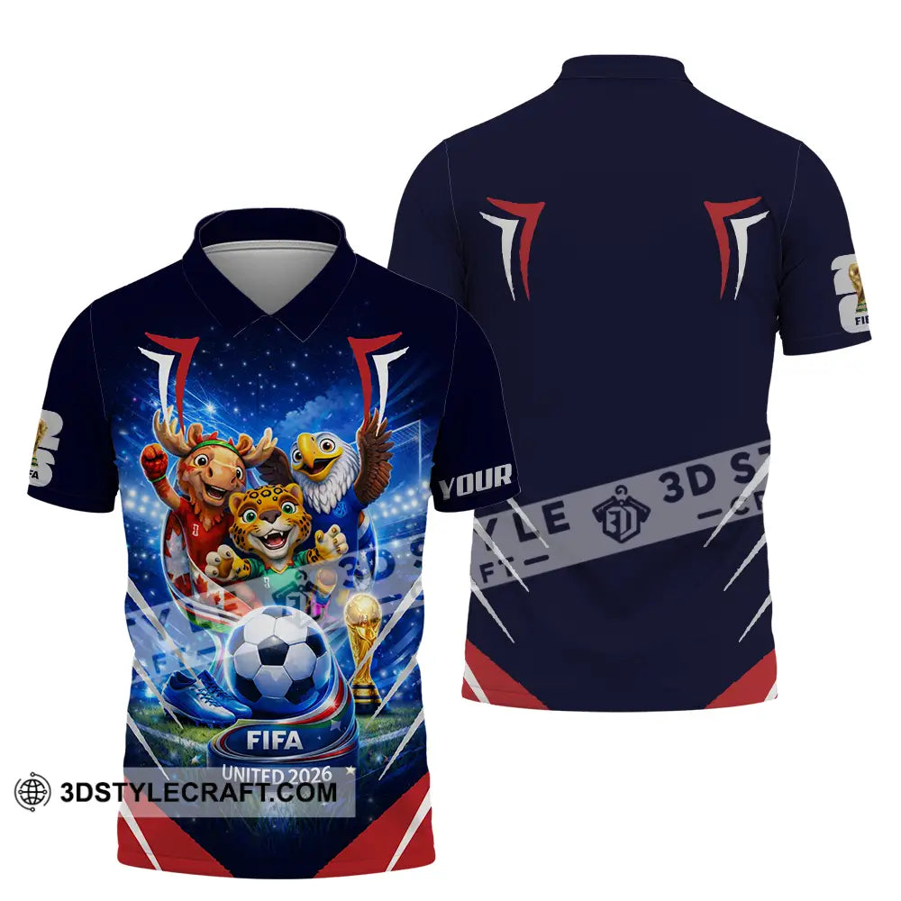 Unisex Shirt - Custom FIFA World Cup 2026 3D Shirt Polo Shirt / S T-shirt