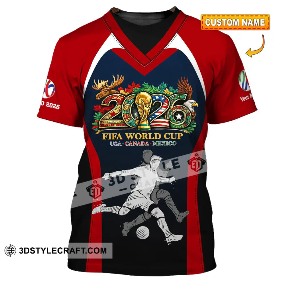 Unisex Shirt - Custom Fifa World Cup 2026 3D Shirt - T-shirt